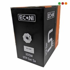 Cable UTP Cat 5e EXTERIOR / Negro / CCA / 305 Mts | 1410/5E - BY INNOVA