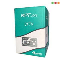 Cable UTP/ CCTV CMX 4 Pares | Negro | 100% cobre - 305 M. | CFTV/5B - MPT