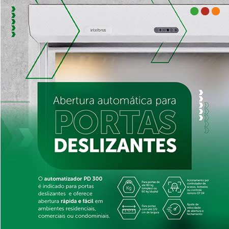 AUTOMATISMO - Automatizador p/ Pta. corrediza BLANCO3mtx / PD 300 - INTELBRAS - Imagen 3