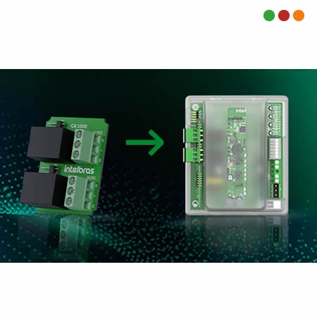 AUTOMATISMO - Motor / MODULO de 2 RELAY / PGM / CA 1000 - INTELBRAS - Imagen 2