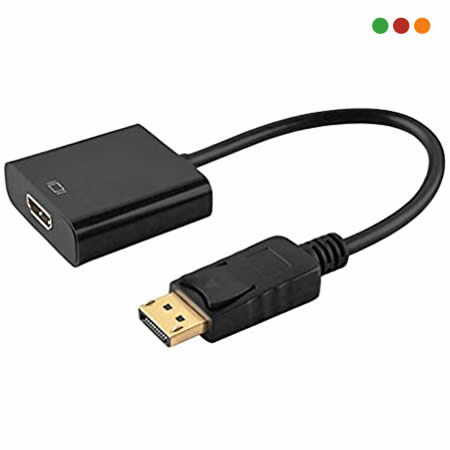 Adaptador DisplayPort M a HDMI H | Cable 15 cm | Anbyte