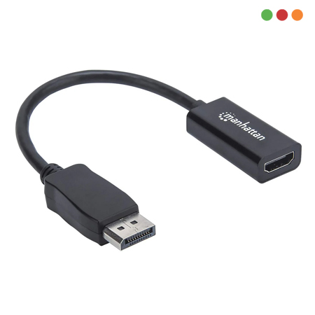 Adaptador DisplayPort M a HDMI H | Cable 15 cm | MANHATTAN - Imagen 2
