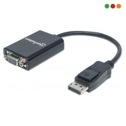 Adaptador DisplayPort M a VGA H / 15cm - Negro - Manhattan