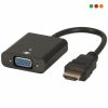 Adaptador HDMI M a VGA H Sin Audio Bolsita | Anbyte