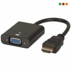 Adaptador HDMI M a VGA H Sin Audio Bolsita | Anbyte