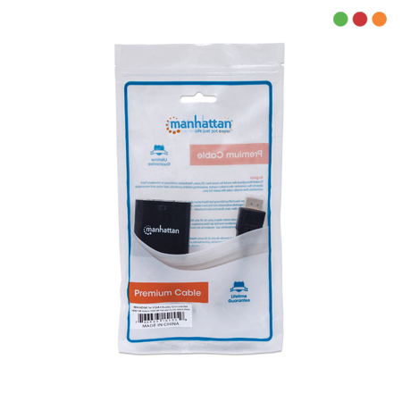 Adaptador HDMI M a VGA H c/audio Bolsita | Manhattan - Imagen 4
