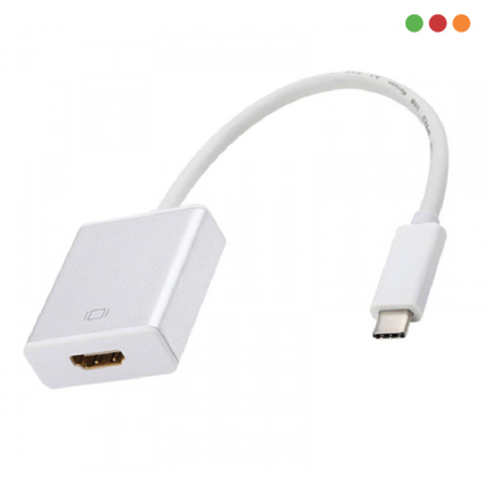 Adaptador USB C Macho a HDMI Hembra 15 cm | Anbyte