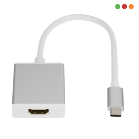 Adaptador USB C Macho a HDMI Hembra 15 cm | Anbyte - Imagen 2
