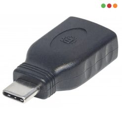 Adaptador USB C Macho a USB A 3,0 Hembra OTG | Manhattan