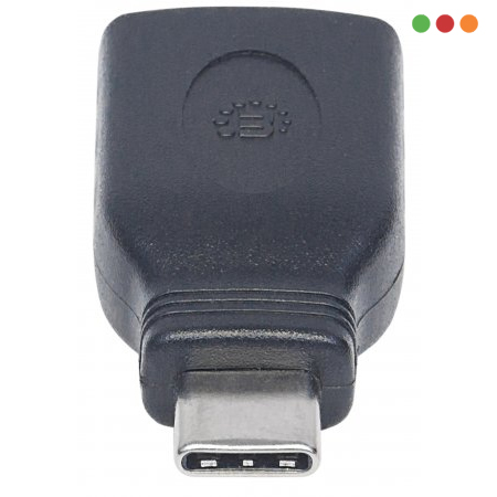 Adaptador USB C Macho a USB A 3,0 Hembra OTG | Manhattan - Imagen 2