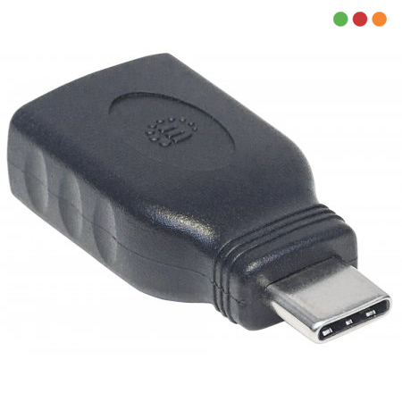 Adaptador USB C Macho a USB A 3,0 Hembra OTG | Manhattan - Imagen 4