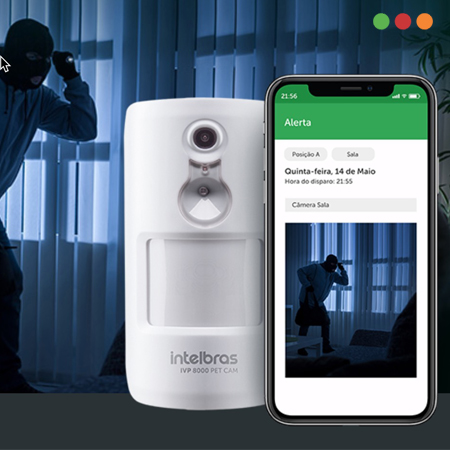 Alarma | AMT 8000 | Sensor INALAMBRICO PIR | IVP 8000 PET CAM - INTELBRAS - Imagen 3