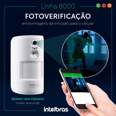 Alarma | AMT 8000 | Sensor INALAMBRICO PIR | IVP 8000 PET CAM - INTELBRAS - Imagen 4