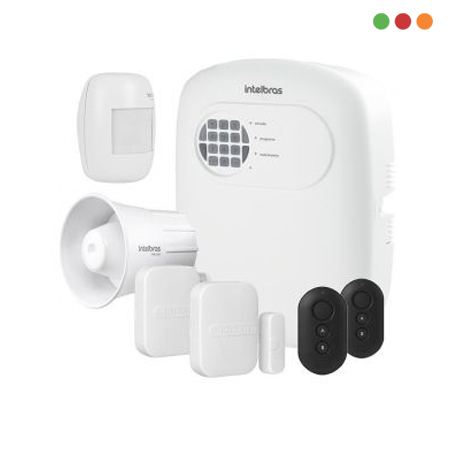 Alarma | KIT ANM 24 NET INAL (1 PIR, 2 MAG, 2 CONTR, SIR INT - INTELBRAS