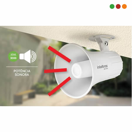 Alarma | Sirena Magnetic. 120 dB / BLANCA SIR 3000 | 1 Tono | Anti-UV INTELBRAS - Imagen 3