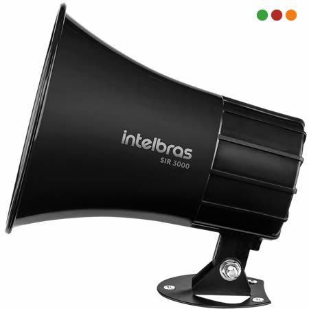Alarma | Sirena Magnetic. 120 dB / NEGRA SIR 3000 | 1 Tono | Anti-UV INTELBRAS - Imagen 2