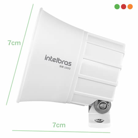 Alarma | Sirena Piezoeléc. 105 dB / BLANCA SIR 1000 | 1 Tono | Anti-UV INTELBRAS - Imagen 2