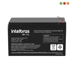 Bateria de 12V 6 Amp - F1 - XB 12AL - INTELBRAS