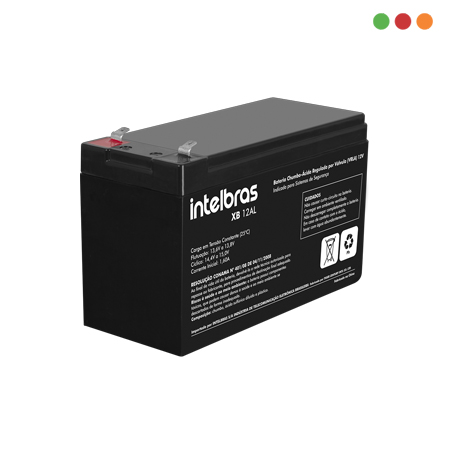 Bateria de 12V 6 Amp - F1 - XB 12AL - INTELBRAS - Imagen 2