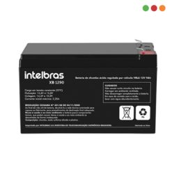 Bateria de 12V 9 Amp - F2 - XB 1290 - INTELBRAS
