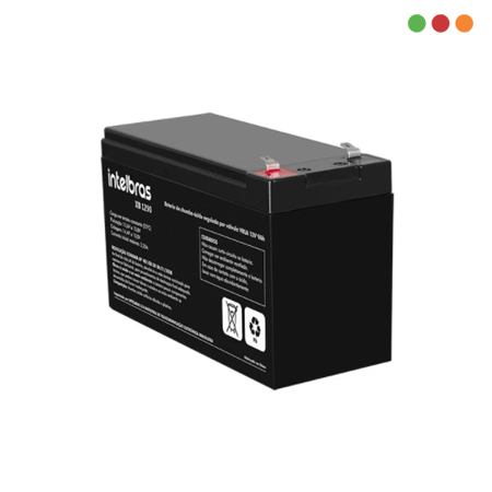Bateria de 12V 9 Amp - F2 - XB 1290 - INTELBRAS - Imagen 2