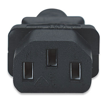 Cable Alim. Macho (C13) a Schuko | 1,8 Mts. 0,75 mm Manhattan - Imagen 3