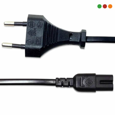 Cable Alim. Tipo 8 (C7) a 2 en Linea | 1,8 Mts. | Manhattan - Imagen 2
