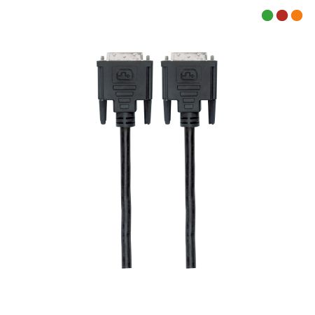Cable DVI-D macho/macho 18+1 Pines 1,8 mts Manhattan - Imagen 3