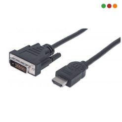Cable HDMI a DVI-D 24+1 macho/macho 1,8 mts Manhattan