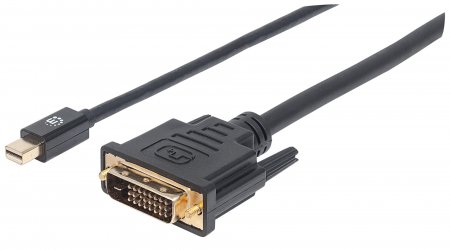 Cable Mini DisplayPort 1.2a a DVI-D 24+1 m/m 1,8 mts | Manhattan