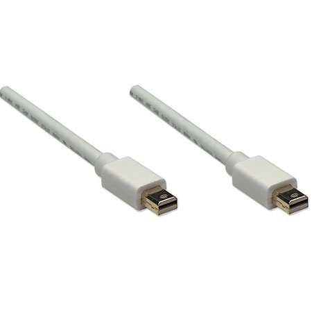 Cable Mini DisplayPort a mini DisplayPort m/m 2 mts Blanco | Manhattan - Imagen 2