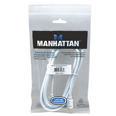 Cable Mini DisplayPort a mini DisplayPort m/m 2 mts Blanco | Manhattan - Imagen 4