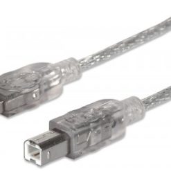 Cable USB 2.0 A/B 1,8 mts - Para impresora - Manhattan