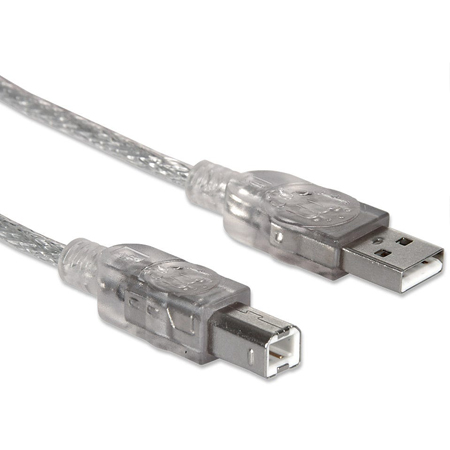 Cable USB 2.0 A/B 4,5 mts - Para impresora - Manhattan - Imagen 2