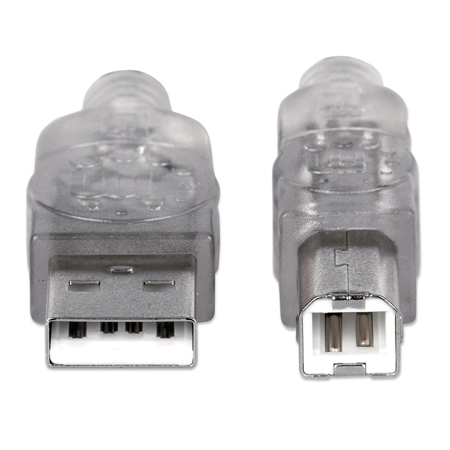 Cable USB 2.0 A/B 4,5 mts - Para impresora - Manhattan - Imagen 3