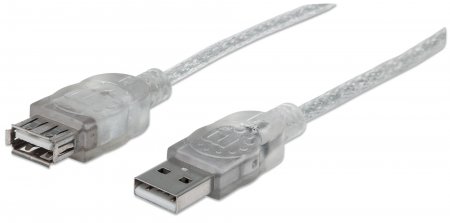 Cable USB 2.0 Extension 1,8 mts Manhattan
