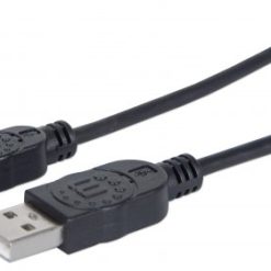 Cable USB 2.0 a MicroB macho/macho 1.0 mts Manhattan