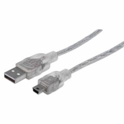 Cable USB 2.0 a Mini 5 pin 1,8 mts Manhattan
