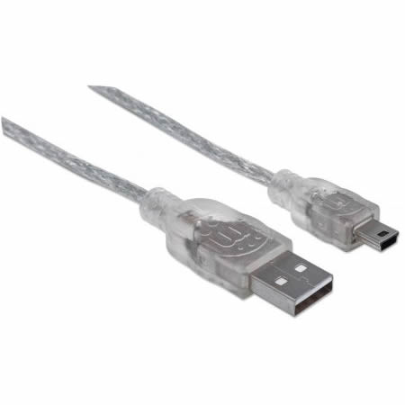 Cable USB 2.0 a Mini 5 pin 1,8 mts Manhattan - Imagen 2