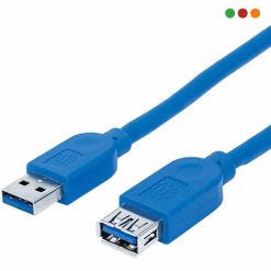Cable USB 3.0 Extension 1 Mt. / Azul - Manhattan