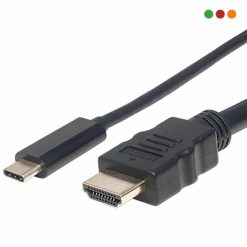 Cable USB C a HDMI | macho/macho 1,0 mts Manhattan