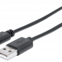 Cable USB C a USB A macho/macho 1,0 mts Manhattan
