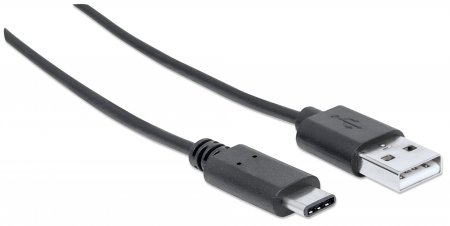 Cable USB C a USB A macho/macho 1,0 mts Manhattan - Imagen 2