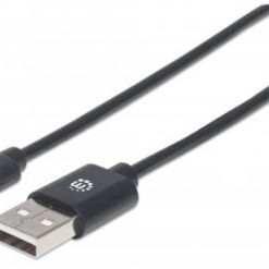 Cable USB C a USB A macho/macho 2,0 mts Manhattan