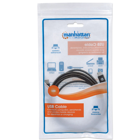 Cable USB C macho/macho 3,0 mts - Manhattan - Imagen 4