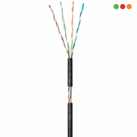 Cable UTP Cat 5e EXTERIOR / 100% Cobre / Negro / 305 mts.| IL5CPT | Intelbras - Imagen 3