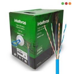 Cable UTP Cat 5e INTERIOR / 100% Cobre / Azul / 305 mts. IL5CAZ| Intelbras