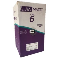 Cable UTP Cat 6 EXTERIOR / Negro / 100% cobre / 305mts MAXX/6B- CMX | MPT Cable