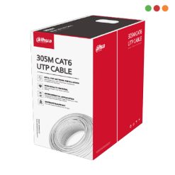 Cable UTP Cat 6 INTERIOR / CCA / BLANCO / 305 mts. / DH-PFM922I-6UN-C-V2 - Dahua