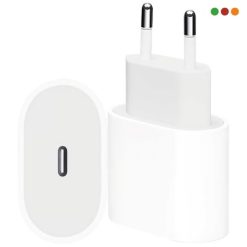 Cargador 220v a USB C Hembra - 20W PD 5V - 3A | ES38 / Blanco